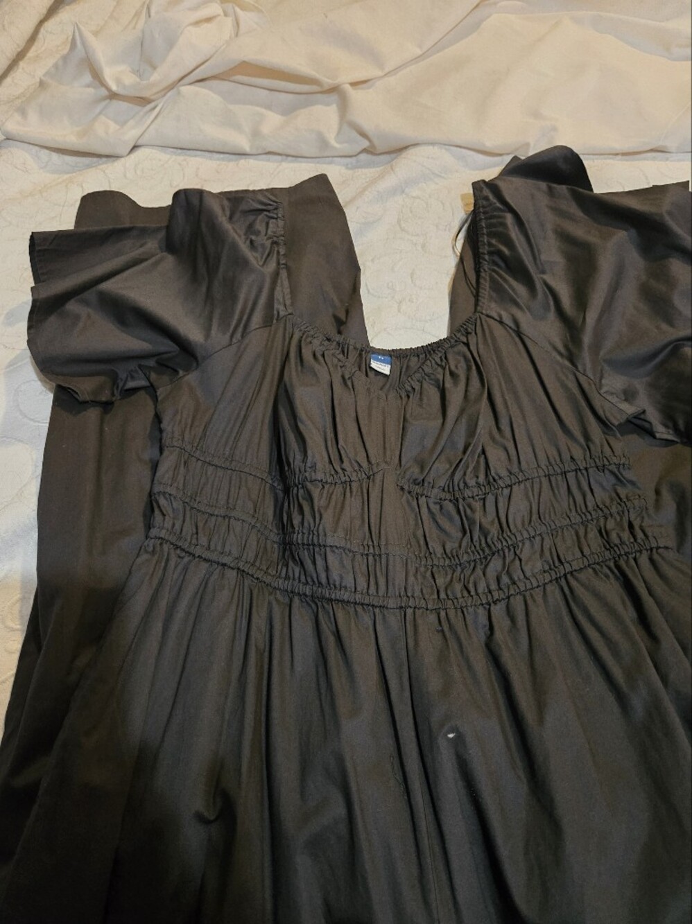 Old Navy Black -Style Smocked Jumpersuit